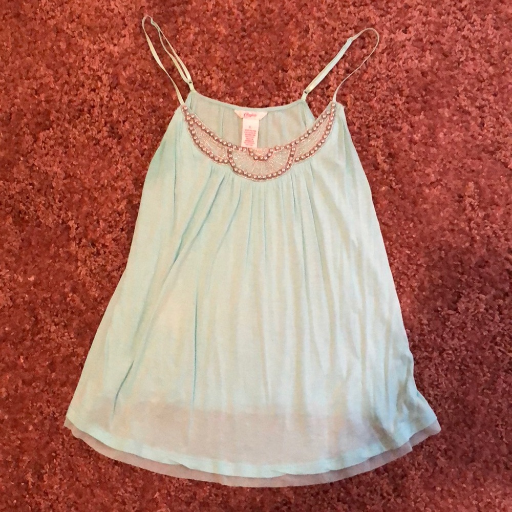 Jewel Embellished Tank Top